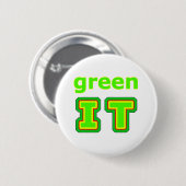 grüne IT - MUSEUM gibsphotoart Button (Vorne & Hinten)
