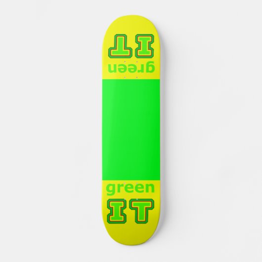grüne IT - MUSEUM gibsphotoart Skateboard (Vorderseite)