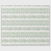Grüne Ivystripes Geschenkpapier (Flach)