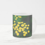 Grüne Jacke mit goldenen Tasten Mattglastasse (VorderseiteRechts)