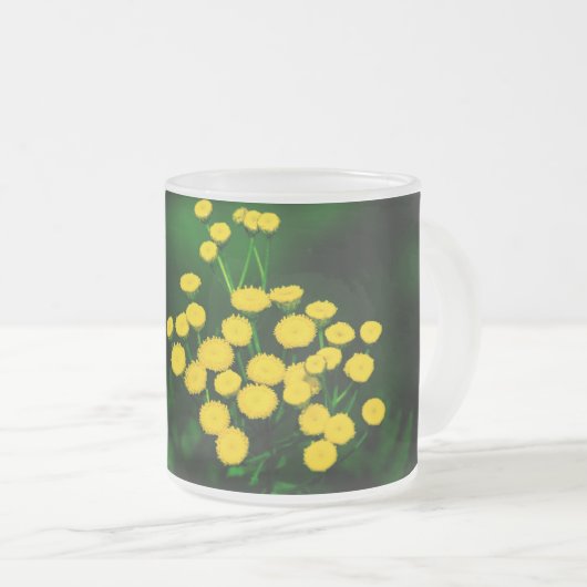 Grüne Jacke mit goldenen Tasten Mattglastasse (VorderseiteRechts)