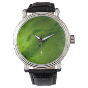 Grüne Jade-Uhr Armbanduhr