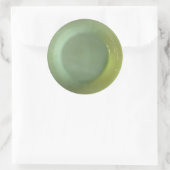 Grüne Jadeite Plate Runder Aufkleber (Tasche)