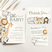 Grüne Jungle Safari Bücher für Kinder Begleitkarte