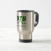 Grüne K9TB Logo-Reise-Tasse Reisebecher (VorderseiteRechts)