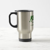 Grüne K9TB Logo-Reise-Tasse Reisebecher (Links)