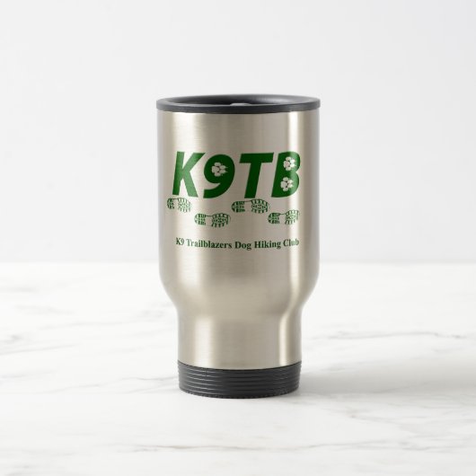 Grüne K9TB Logo-Reise-Tasse Reisebecher (Mittel)