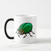 Grüne Käfer Morphing Color Tasse (Links)