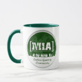 grüne Kaffee-Tasse MIAClan.net Tasse (Links)