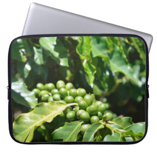 Grüne Kaffeebeeren Laptop-Hülle Laptopschutzhülle