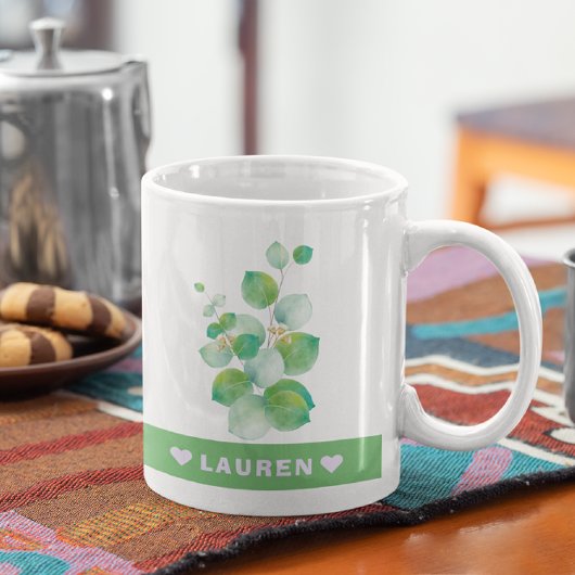 Grüne Kaffeetasse