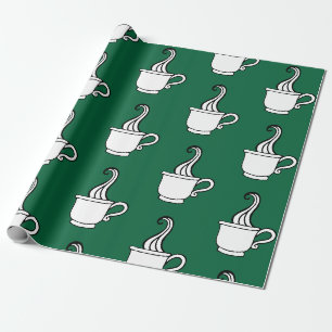 Grüne Kaffeeverpackungspapier Geschenkpapier