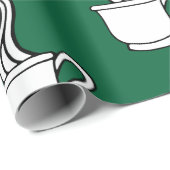Grüne Kaffeeverpackungspapier  Geschenkpapier (Rolleneckpunkt)