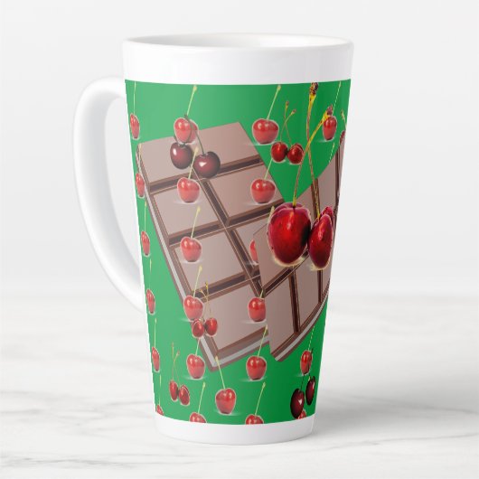 Grüne Kaffeezeit Milchtasse (Linke Ecke)