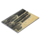 Grüne Kaktus auf gelbem Hintergrund Notizblock (Linke Seite)