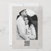 Grüne Kaktus, graue Südwesthochzeit Einladung (Rückseite)