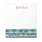 Grüne Kaktus Textur Notepad Notizblock (Vorderseite)