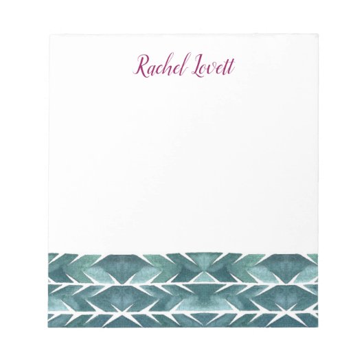 Grüne Kaktus Textur Notepad Notizblock (Vorderseite)