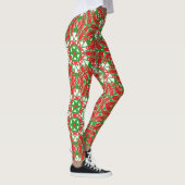 Grüne Kaleidoskope Leggings (Rechts)