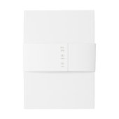 Grüne Kalligrafie-Hochzeit Einladungsbanderole (Rückseitenbeispiel)