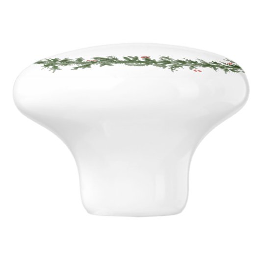 Grüne Kämpfe Keramikknauf (Seitenansicht)