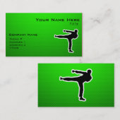 Grüne Kampfkünste Visitenkarte (Vorne/Hinten)