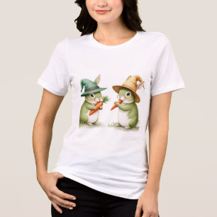 grüne Kaninchen Tri-Blend Shirt