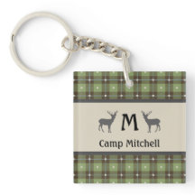 Grüne Karierte Hirschhütte