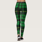 Grüne Karierte Leggings (Rückseite)