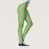 Grüne Karierte Leggings (Rechts)