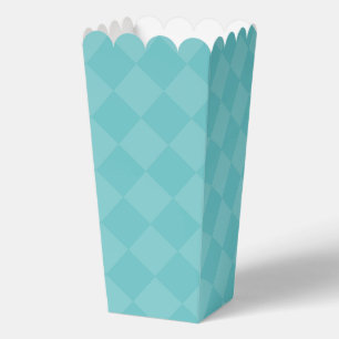 Grüne karierte Party Favor Popcorn-Box Geschenkschachtel