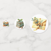 GRÜNE KARIERTE PATTERFALL-AUTUMN-THEMEN KONFETTI (Rückseiten)