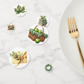 GRÜNE KARIERTE PATTERFALL-AUTUMN-THEMEN KONFETTI (Gruppe)