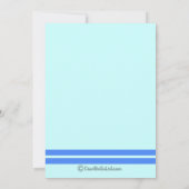 Grüne Karierte Quad Foto Geburtserklärung Ankündigung (Rückseite)