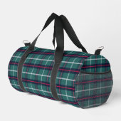 Grüne Karo-Duffel-Tasche Geschenk Duffle Bag (Rechte Ecke)