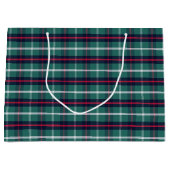 Grüne Karo-Geschenktasche Große Geschenktüte (Vorderseite)