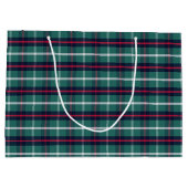 Grüne Karo-Geschenktasche Große Geschenktüte (Rückseite)