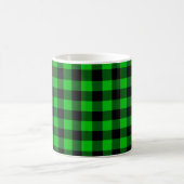 Grüne Karo-Kaffeetasse Kaffeetasse (Mittel)