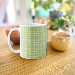 Grüne Karo-Tasse Kaffeetasse