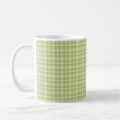Grüne Karo-Tasse Kaffeetasse (Links)