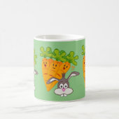 Grüne Karotten Kaninchen Tasse (Mittel)