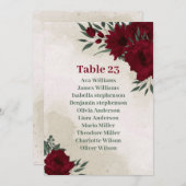 Grüne Karte für Burgund-Blume (Vorne/Hinten)