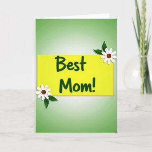 Grüne Karte für die beste Mama
