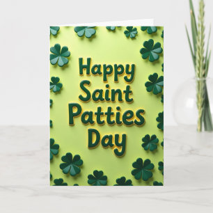 Grüne Karte zum St. Patty's Day