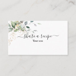 Grüne Karte zur gemeinsamen Nutzung eines Rezepts