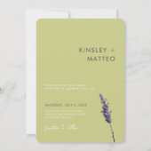 Grüne Karten, Lavendel, Save The Date (Rückseite)