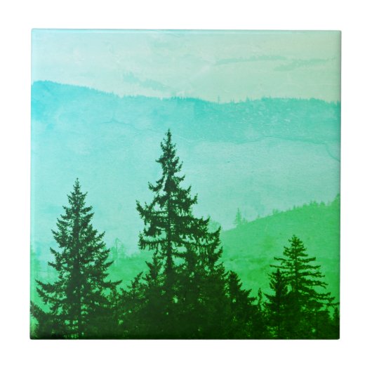 Grüne Kaskade Fliese (Vorderseite)