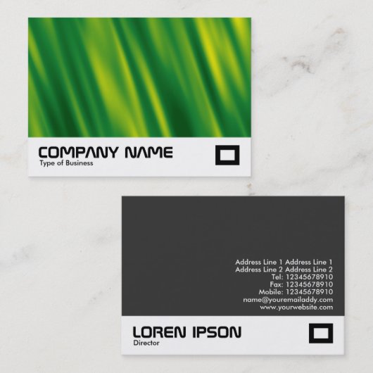 Grüne Kaskade Visitenkarte (Vorne/Hinten)