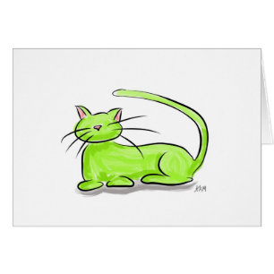 Grüne Katze