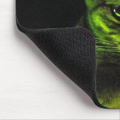 Grüne Katze Mousepad (Ecke)